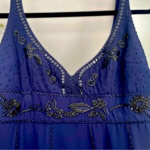 Eliza J beaded flowing cocktail dress